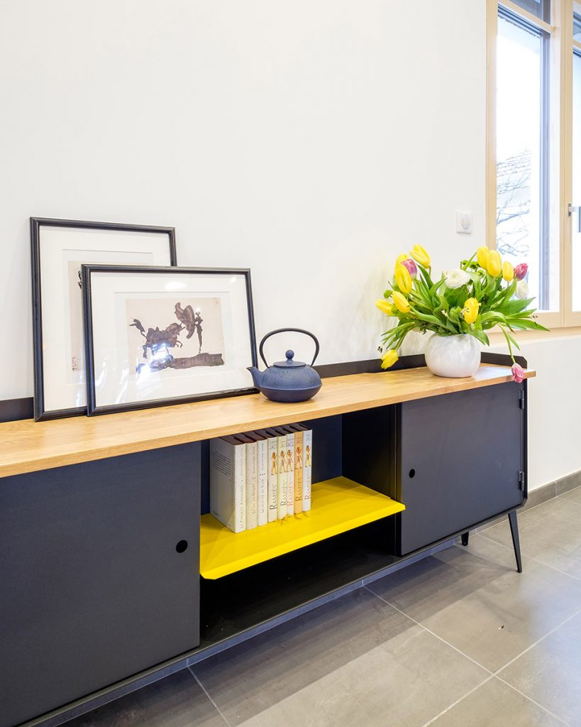 Buffet métal industriel sur mesure Célestins Lyon