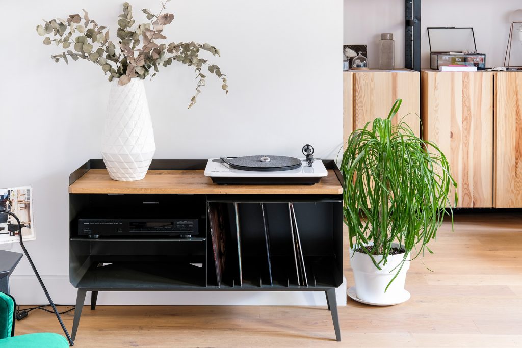 Meuble vinyle sur mesure - Buffet Célestins